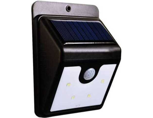 2x Lampada solare Esterno Interno Giardino Faretto Fotovoltaico Sensore LED