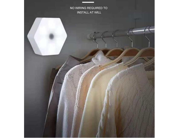 3x Faretti Esagonale RGB Lampada Luce LED Telecomando Controllo Remoto...