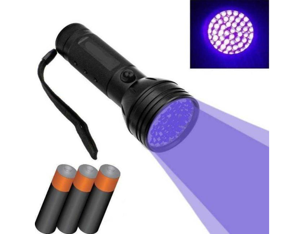 Mini Torcia Led UV 51 Led Raggi Ultravioletti Portatile Ispezioni Macchie
