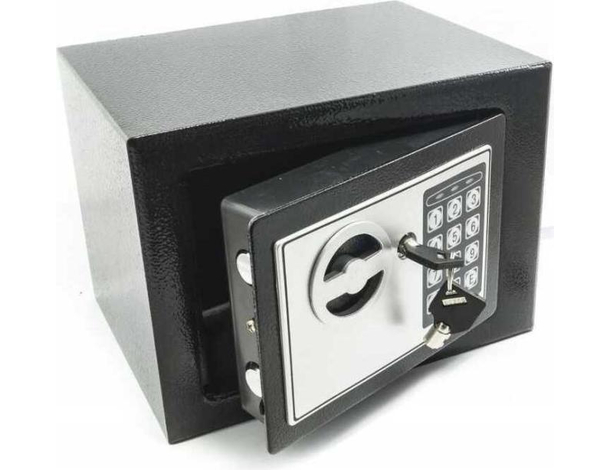Cassaforte da Incasso con Tastierino Digitale Ferro Doppie Chiavi... Cassaforte da Incasso con Tastierino Digitale Ferro Doppie Chiavi...