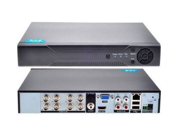DVR 8 Canali Telecamera di Sorveglianza RJ45 HDMI VGA Casa Sicurezza Controllo