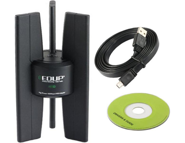 Adattatore Ricevitore WiFi Edup EP-N8535 PC Ricezione Segnale Wireless 2.4 Ghz