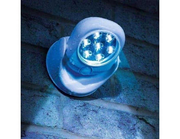 Faro LED Sensore di Movimento Luce Bianca Faretto Esterno Luce di Cortesia...