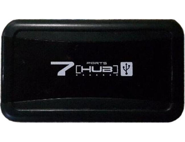 Hub 7 Porte USB Alimentato Porta Chiavetta Pennetta LED Moltiplicatore