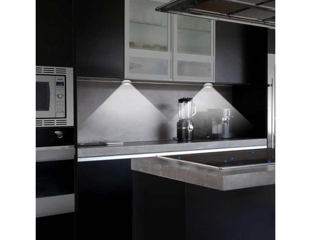 3x Luci Tonde LED Cerchi Luminosi Telecomando a Batteria Luce Regolabile 5