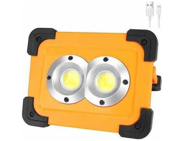 Lampada Emergenza Portatile 32 LED COB Ricaricabile Lavoro Energia Solare B-0265