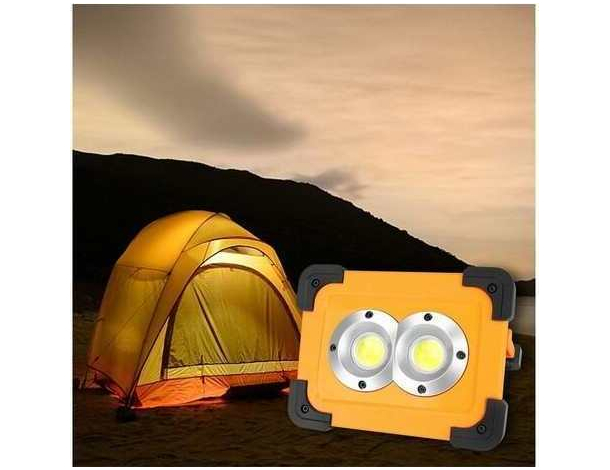 Lampada Emergenza Portatile 32 LED COB Ricaricabile Lavoro Energia Solare...