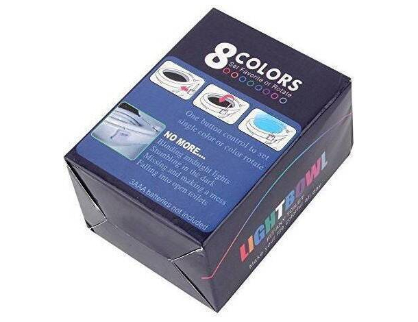 Lampada Notturna per Bagno WC Tazza Led Sensore 8 Colori Diversi per Anziani...