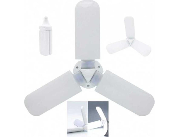 Lampada Pieghevole LED Antizanzare Luce Fredda 6500k 3 Pannelli Zanzare Estate