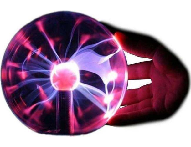 Lampada Sfera Plasma Ball Scariche Elettriche Fulmini Palla Presa 220v Mago...