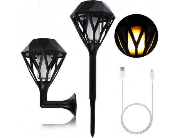 Lampada Solare LED da Esterno Effetto Fiaccola Fiamma Impermeabile Vari... Lampada Solare LED da Esterno Effetto Fiaccola Fiamma Impermeabile Vari...