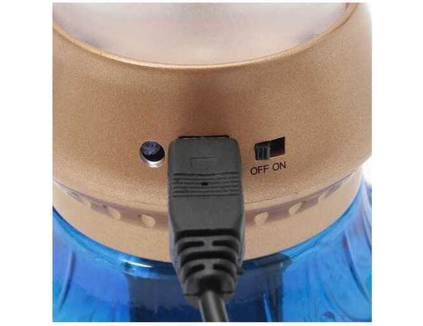 Lampada Tavolo Comodino LED Soffio Candela Finta Paralume Camera da Letto 3