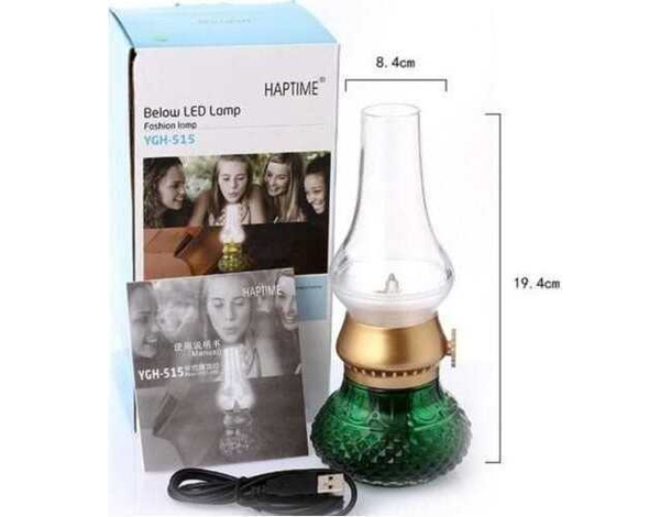 Lampada Tavolo Comodino LED Soffio Candela Finta Paralume Camera da Letto 6