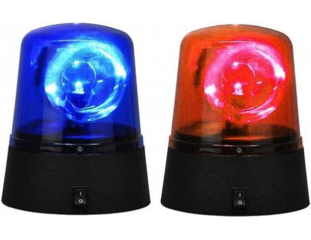 Lampeggiante led polizia festa luce rossa blu party casa psichedelica...