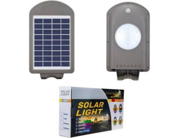 Lampione Solare LED da Esterno Sensore di Attivazione da Montare Giardino 2watt