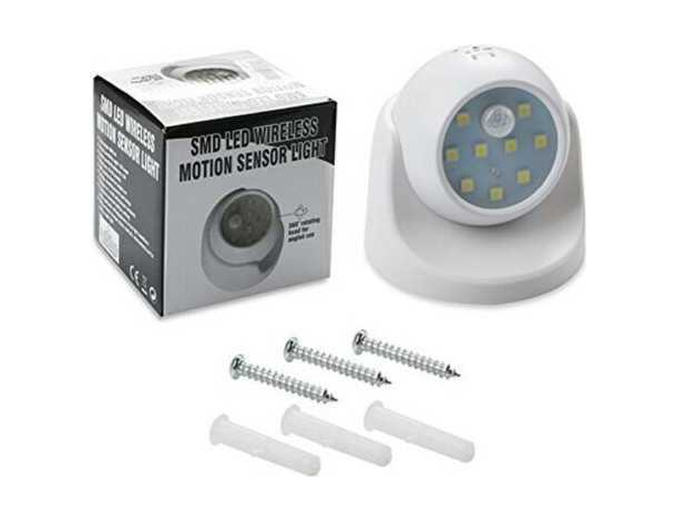 Luce a Led 9x9cm con Sensore di Movimento SMD 3w Parete Illuminazione...