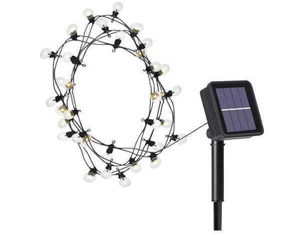 Luci Led a Energia Solare Per Esterno 10x5 Led 3+4.5m IP44 Casa Giardino Natale