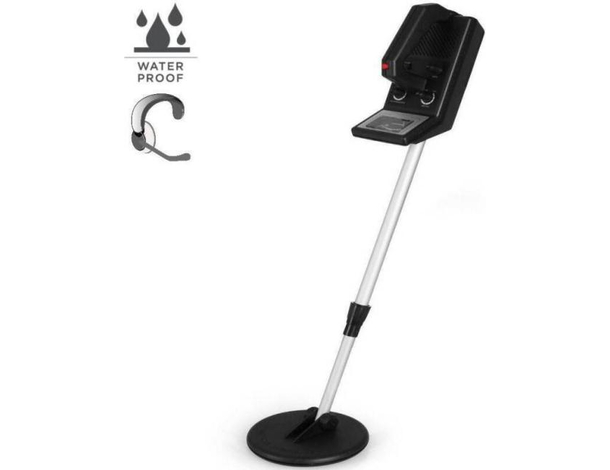 Metal Detector Basic Impermeabile Bobina da 16cm Metalli Preziosi Spiaggia 1.5m