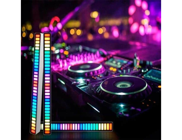 Led RGB con Attivazione Vocale Pickup Ritmo Colori Chiari Controllo Suono...