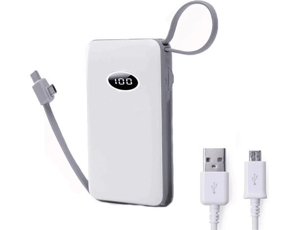 Power Bank 20000mAh Carica Batteria Tipo C IPhone 5V Portatile 3 Cavi Esterno