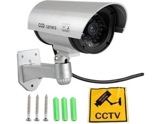 Telecamera di Sicurezza Finta LED Lampeggiante TVCC Sensore Video Sorveglianza