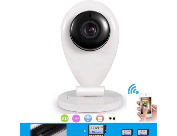 Telecamera di Sorveglianza HD Wireless Visione Notturna Rilevatore di...