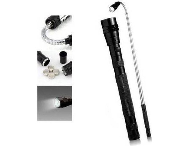 Torcia Estensibile con Luce Led Magnetica Telescopica Allungabile 360° Lavoro