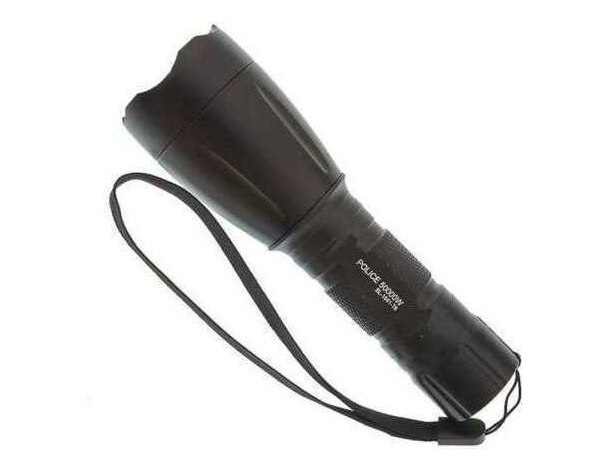 Torcia Tattica 80000 watt Militare Luce LED Alluminio Polizia Batteria Nero...