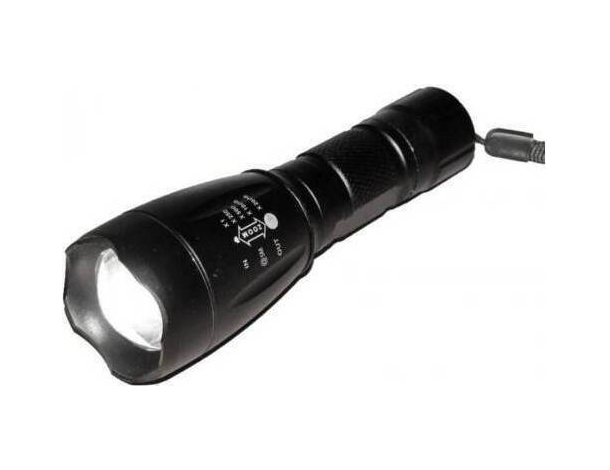 Torcia Tattica 80000 watt Militare Luce LED Alluminio Polizia Batteria Nero...