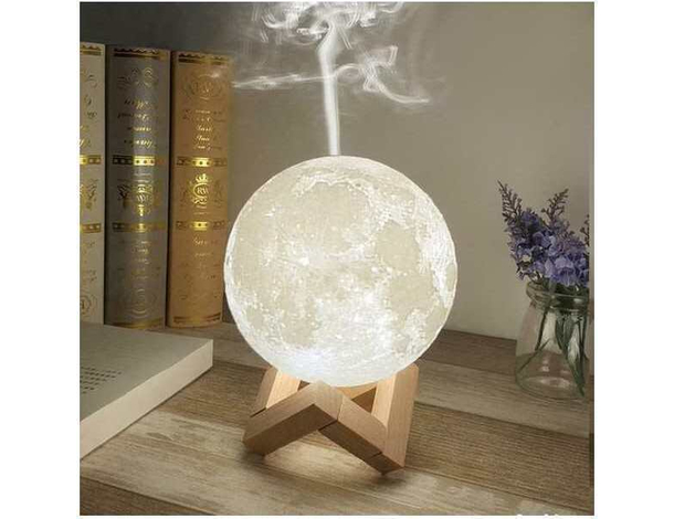 Umidificatore Lampada Luna Luce LED Aromaterapia Diffusore Aromi Purificatore