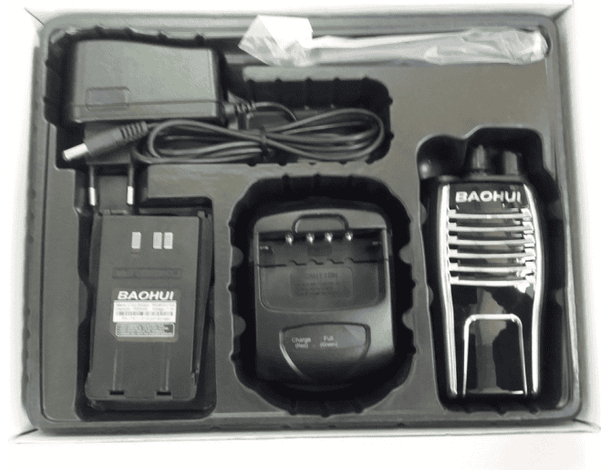 Walkie Talkie Radio Comunicazione Campeggio Batteria Ricaricabile Antenna 5W
