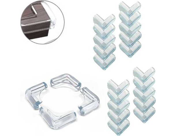 20x Paraspigoli Angolari 4.5cm Sicurezza Bambini Protezione Paracolpi Angolari