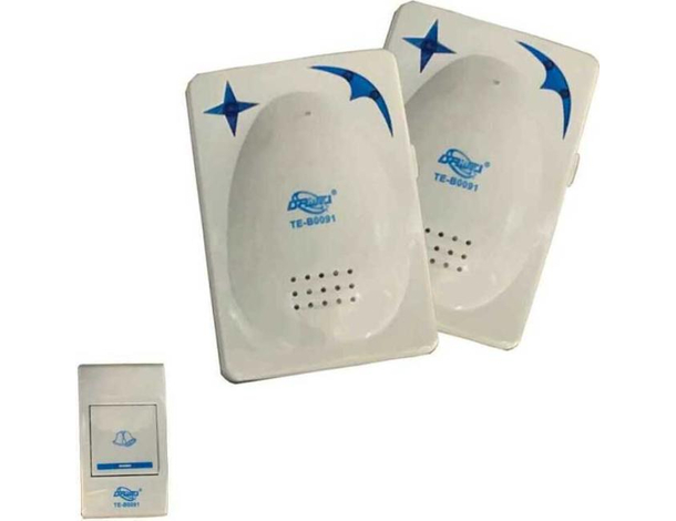 Campanello Wireless TE-B0091 Casa Ufficio 2 Ricevitori 33 Melodie 150 metri