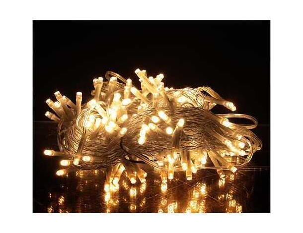 Catena Luminosa Natalizia 200 Led 3m Luce Bianca Calda Albero Natale Decorazione