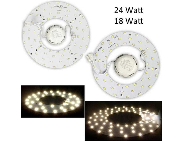 Circolina a Led Piastra Disco Plafoniera Anello Luci 18W 24W 3000K 6000K (24...
