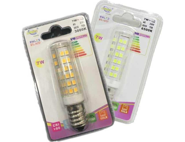 Coppia di Lampadine Led Attacco e14 Luce Calda Fredda 3w 5w 7w Ricambio (7W...