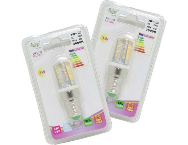 Coppia di Lampadine Led Attacco e14 Luce Calda Fredda 3w 5w 7w Ricambio (3W...