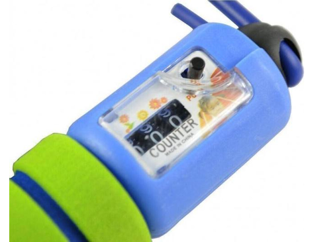 Corda per Saltare Regolabile in Lunghezza Contatore di Salti e Maniglie...