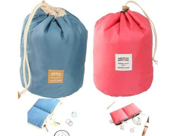 Donna borsa porta cosmetici trucco case da viaggio borsello organizzatore 6