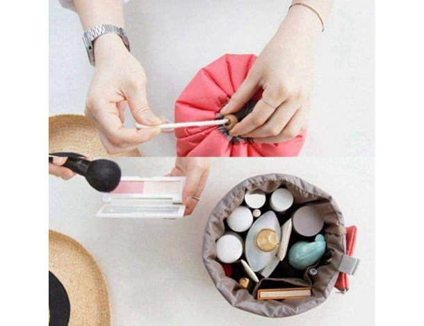 Donna borsa porta cosmetici trucco case da viaggio borsello organizzatore 3