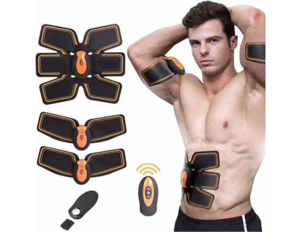 Elettrostimolatore Wireless con Telecomando per Addominali Gambe Glutei...