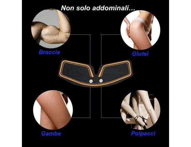 Elettrostimolatore Wireless con Telecomando per Addominali Gambe Glutei...