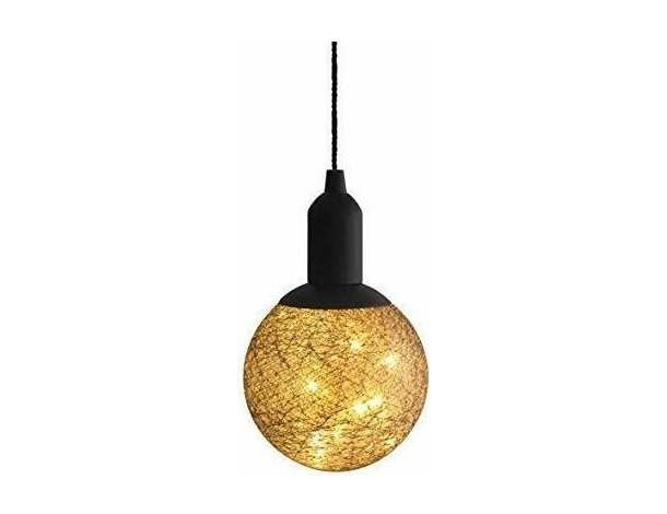 Lampada sfera 10 led cotone portatile colorata piccola grande casa lampadina...