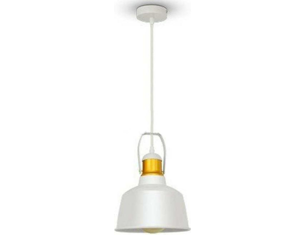 Lampadario a Sospensione 60w da Soffitto VT-7422 3729 Pendente Bianco Casa