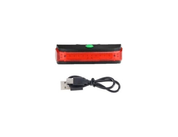 Luce Posteriore per Bicicletta a Led Ricaricabile qx-w02 Cavo USB Visibilità...