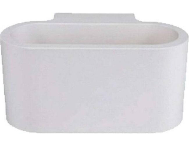 Plafoniera Ovale Bianca da Interno in Gesso GS-5020 Casa Attacco G9 Luce...