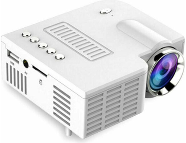 Mini Proiettore LED 1080P Full HD Home Theatre Cinema AV VGA SD USB HDMI Video