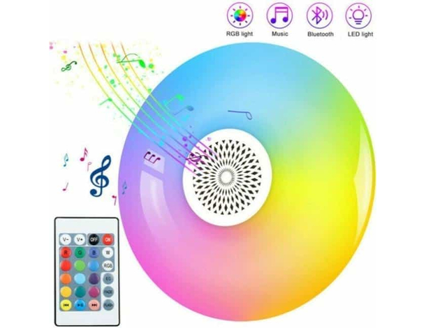 Lampadina LED Bluetooth 24W UFO Luce Bianca RGB Lampada Altoparlante Musica
