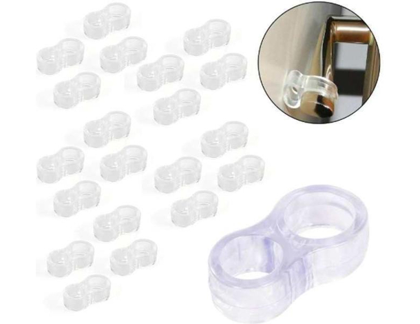 20x Salva Maniglia Anelli Para Colpo Porta Maniglia Antiurto Doppio Parete Muro