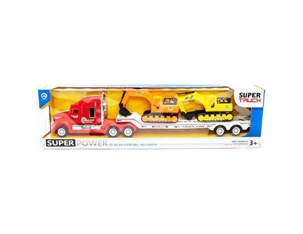 Super Truck con 2 Mezzi da Lavoro Giocattolo Ruspe per Bambini Giochi Veicoli... Super Truck con 2 Mezzi da Lavoro Giocattolo Ruspe per Bambini Giochi Veicoli...